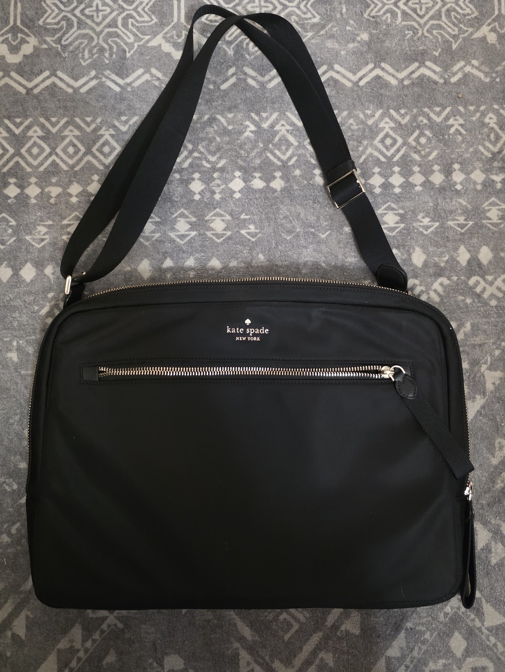 Kate Spade New York Black Nylon Laptop Bag Fits 15" Laptop